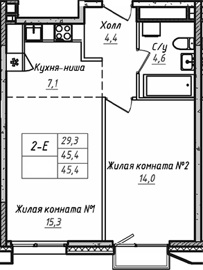 2-комн. УНО.Соколиная гора