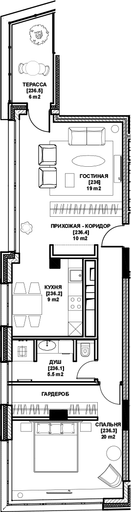 3-комн. Клубный дом Sole Hills