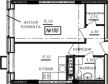 1-комн. Краснофлотский
