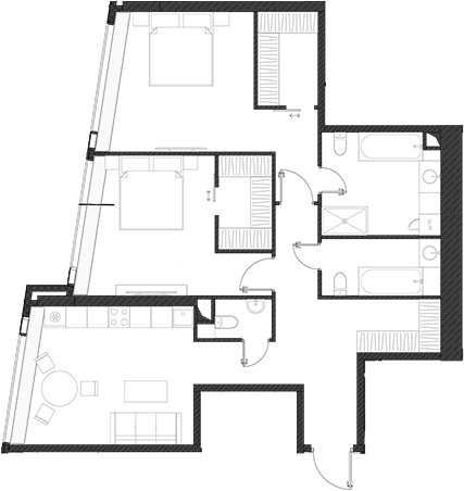 Студия, 96.81 м², 14/85 этаж, ЖК «Дом Дау»