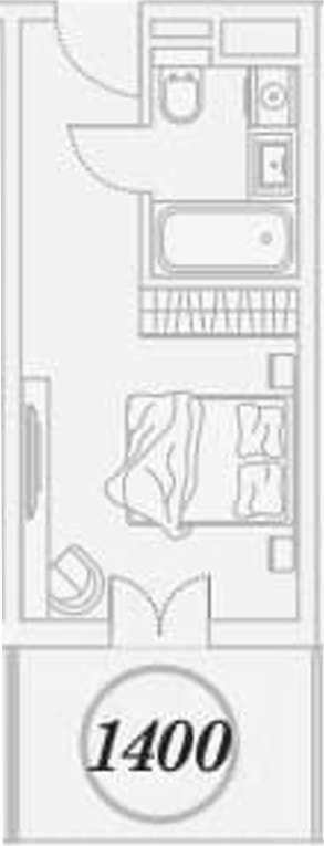Студия квартира, 27.3 м² в ЖК ГК Сан Гарден Хотел&СПА — фото 2