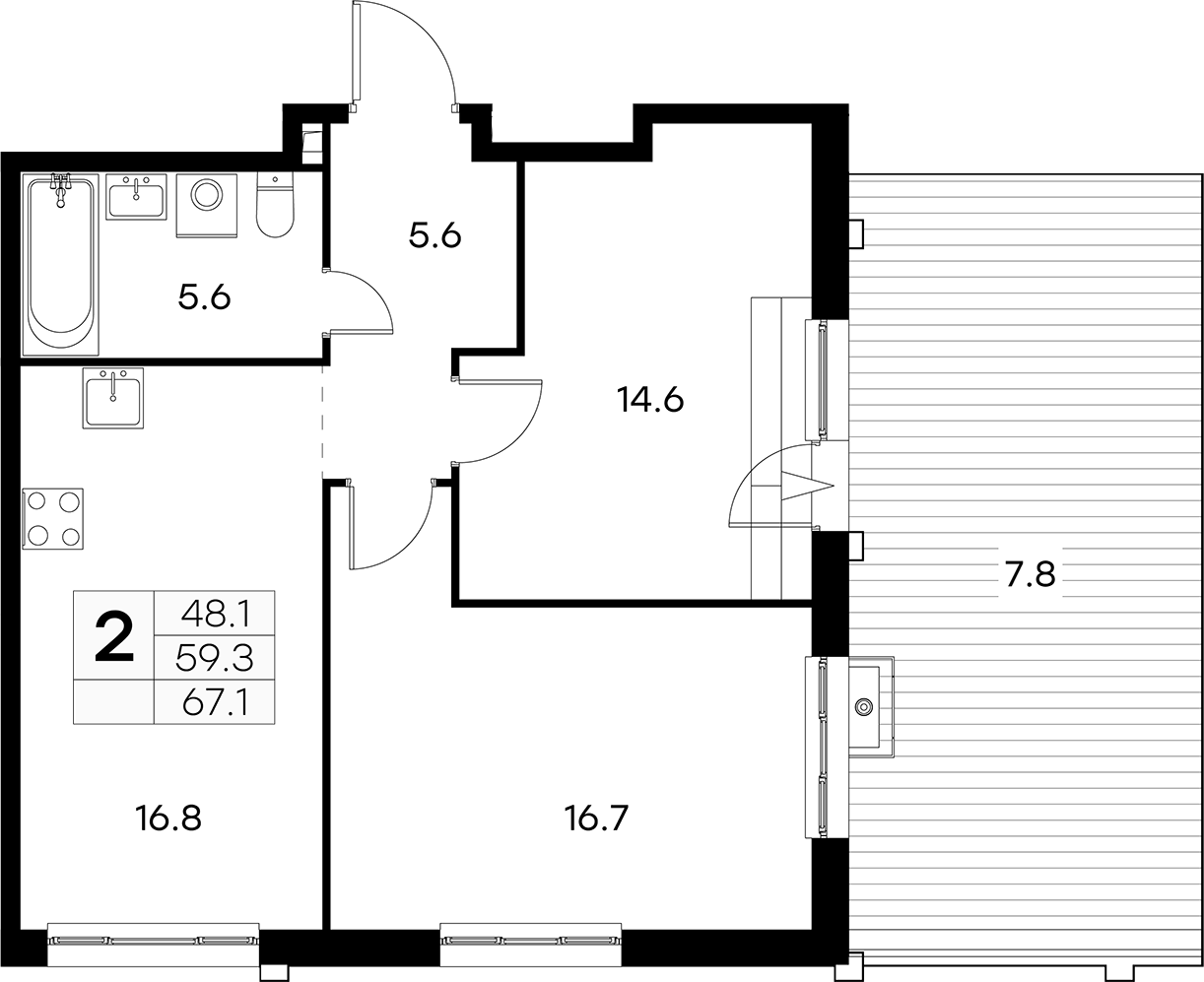 3-комн. Куркино 15