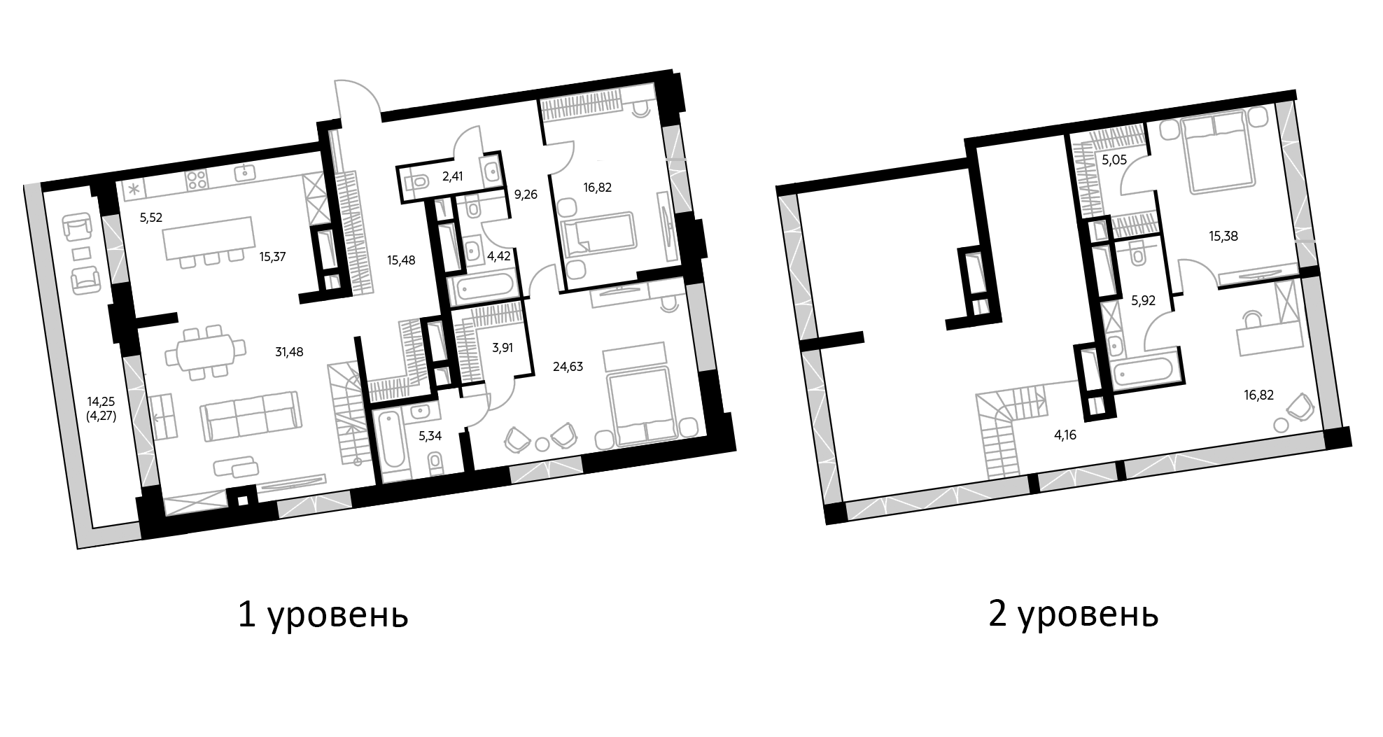 3-комн. Космо 4/22