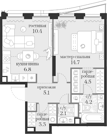 1-комн. Муза
