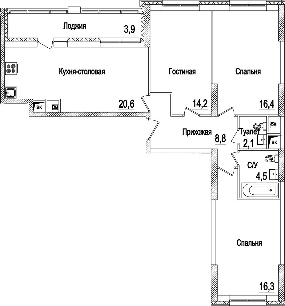 4-комн. Рассказово