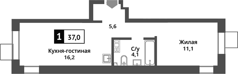 2-комн. Никольский квартал Отрада