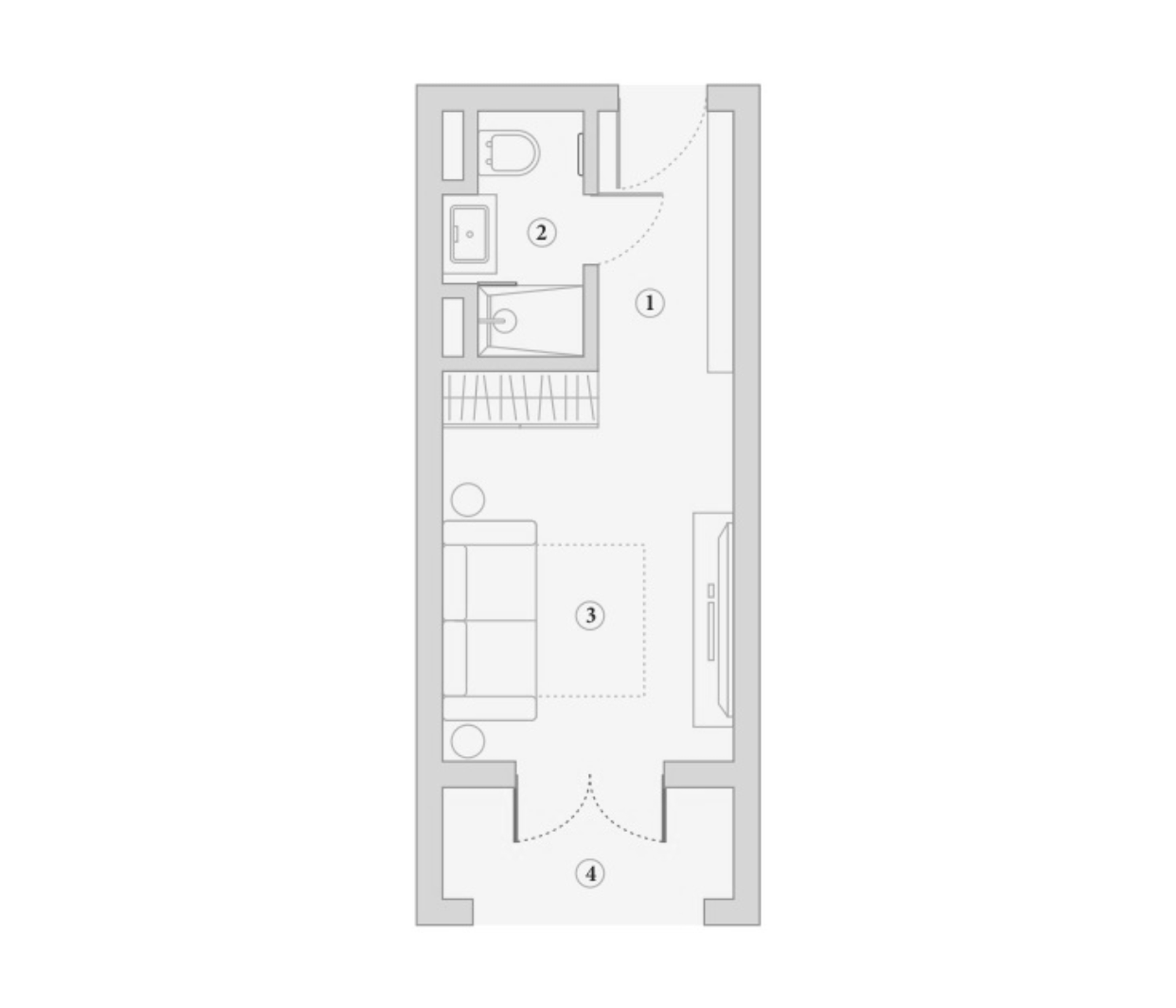 Студия квартира, 26.6 м² в ЖК Эден Ривьера — фото 2
