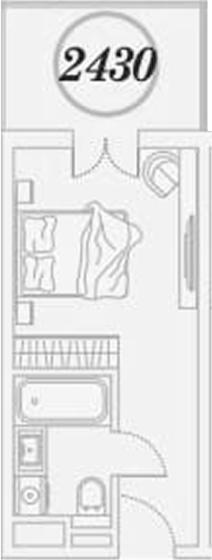 Студия квартира, 26.3 м² в ЖК ГК Сан Гарден Хотел&СПА — фото 2