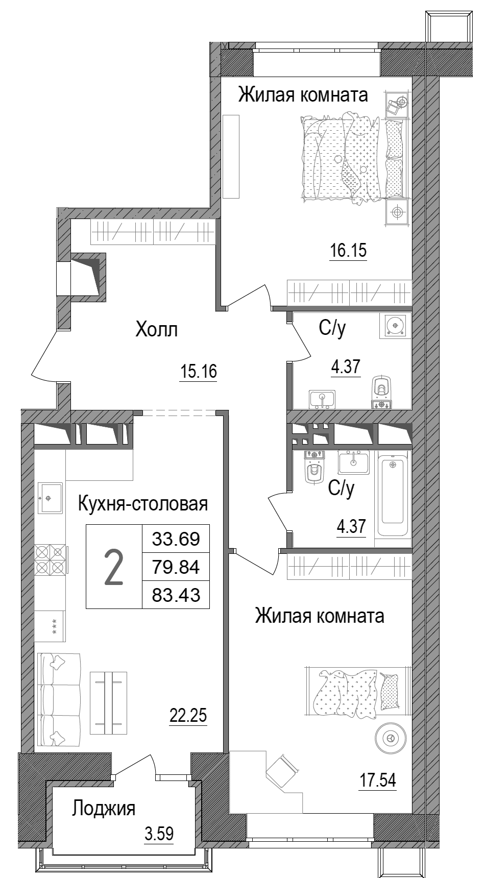 2-комн. АРТ