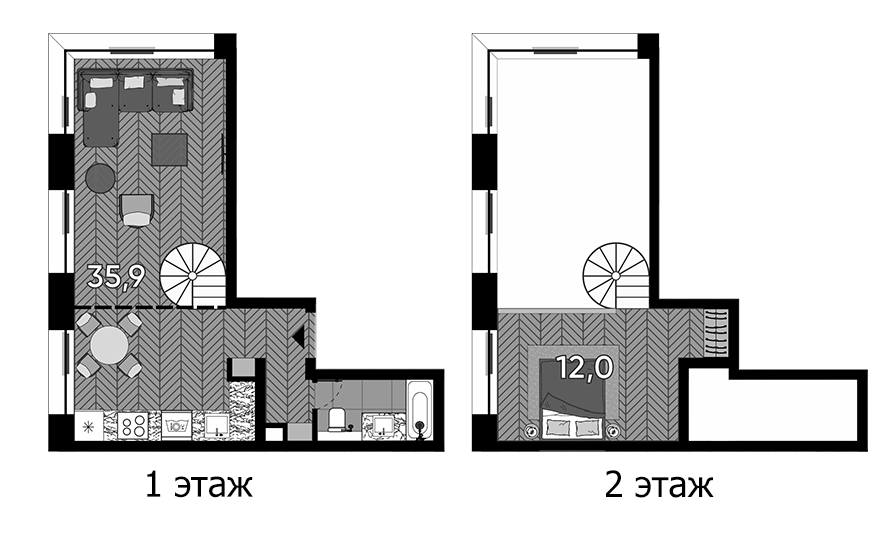 2-комн. Зорге, 9