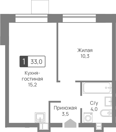 2-комн. Лесная Отрада