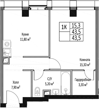 1-комн. ЭМОУШН
