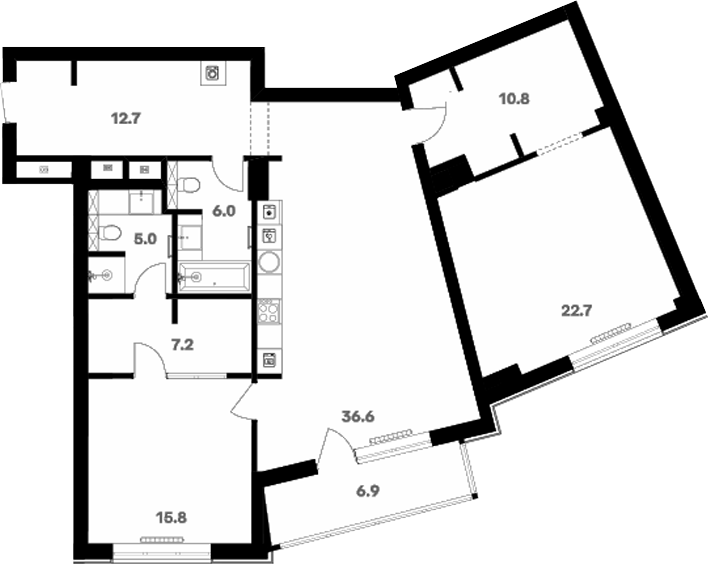 Свободная планировка RIVER HOUSE Щелково