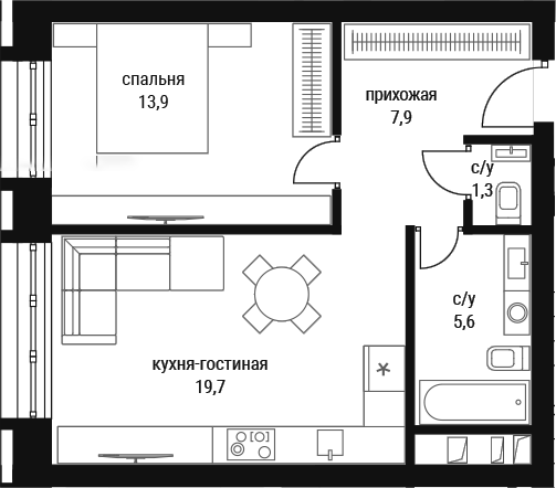 2-комн. Шелепиха
