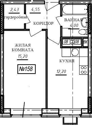 1-комн. Краснофлотский