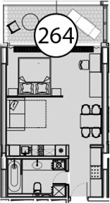 Продается 1-комн. квартира, 54.9 м²