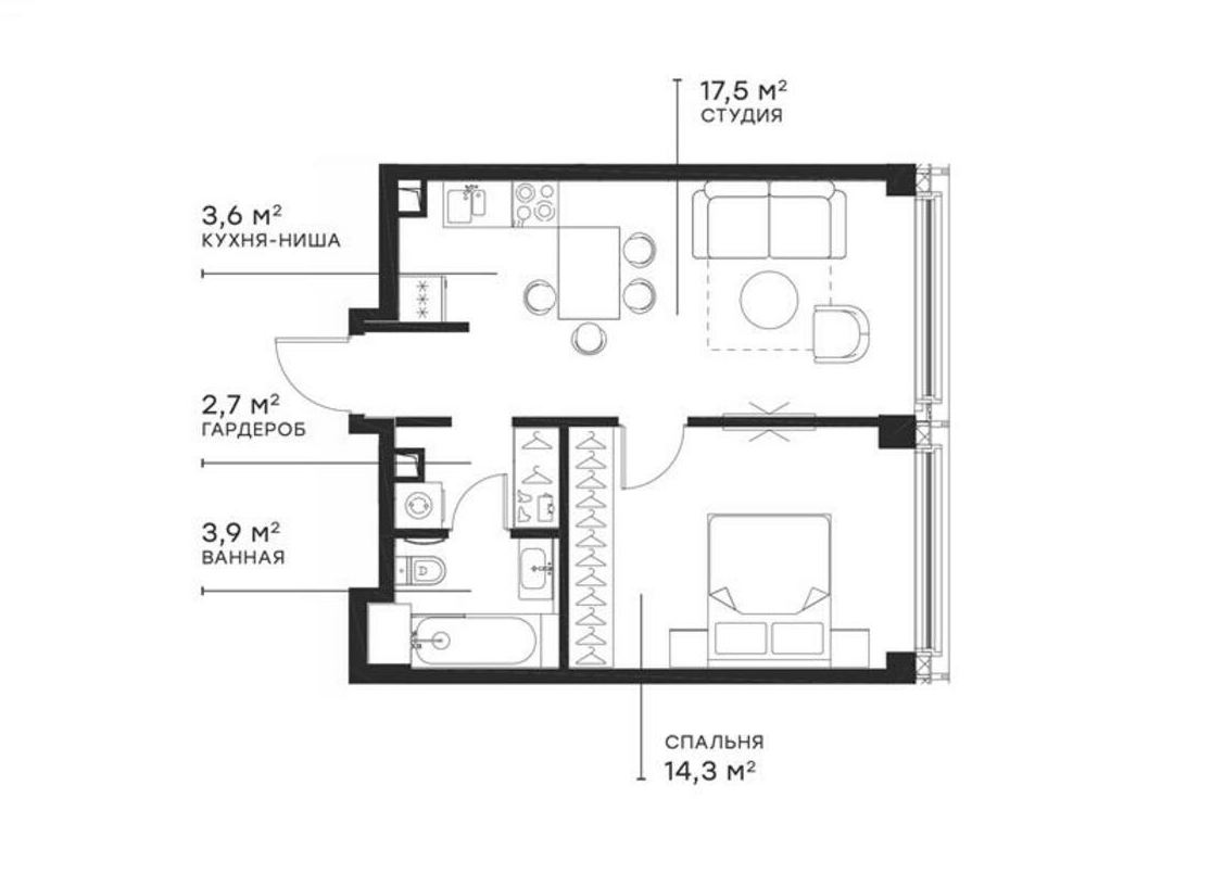 2-комн. Симфония 34