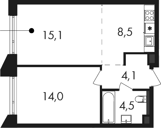 2-комн. Петровский Парк II