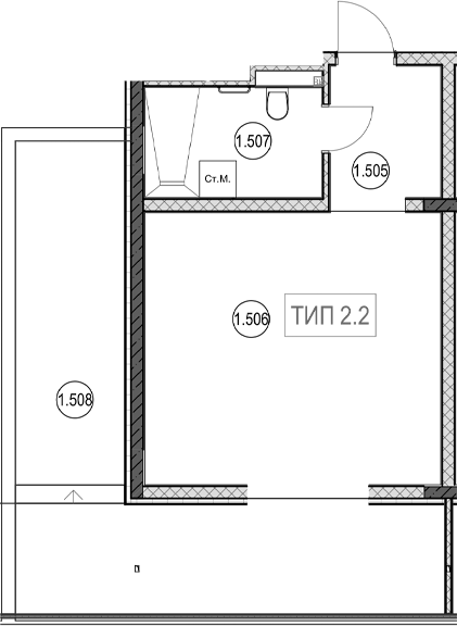 Студия квартира, 31.2 м² в ЖК ГК Сан Гарден Хотел&СПА — фото 2