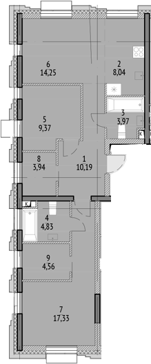 3-комн. N'ICE LOFT