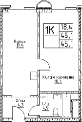 1-комн. Наметкин Тауэр