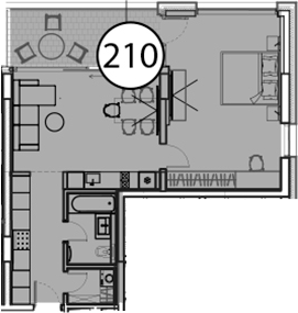 Продается 1-комн. квартира, 73.5 м²