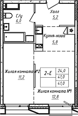 2-комн. УНО.Соколиная гора