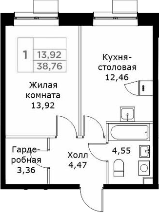 1-комн. КИТ