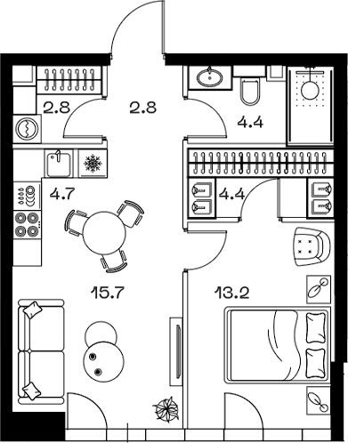 2-комн. SHIFT