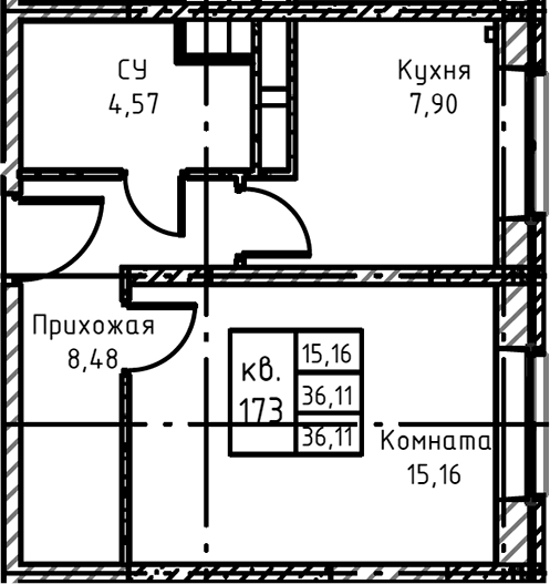 1-комн. Высокий Берег
