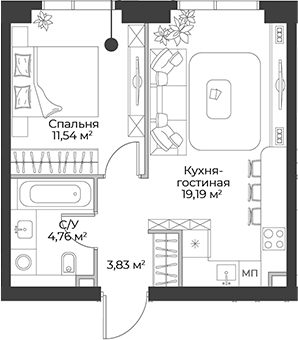 2-комн. Гранд Фили