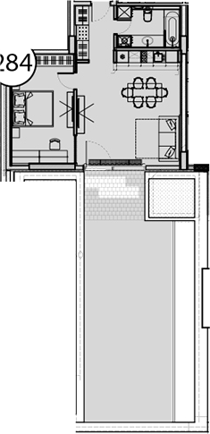 Студия, 111.3 м², 8/9 этаж, ЖК «Гостиничный комплекс Поляна Пик»