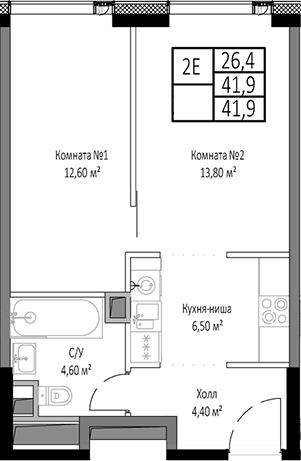 2-комн. Мираполис