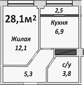 1-комн. Европейский