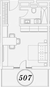 Студия квартира, 31.4 м² в ЖК ГК Сан Гарден Хотел&СПА — фото 2