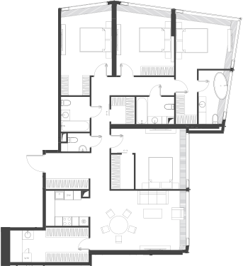 Студия, 158.52 м², 41/85 этаж, ЖК «Дом Дау»
