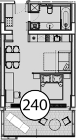 Студия, 54 м², 6/9 этаж, ЖК «Гостиничный комплекс Поляна Пик»