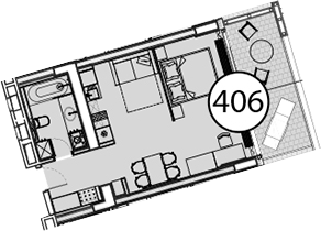 Студия, 54 м², 6/9 этаж, ЖК «Гостиничный комплекс Поляна Пик»
