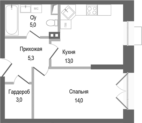 1-комн. Киноквартал