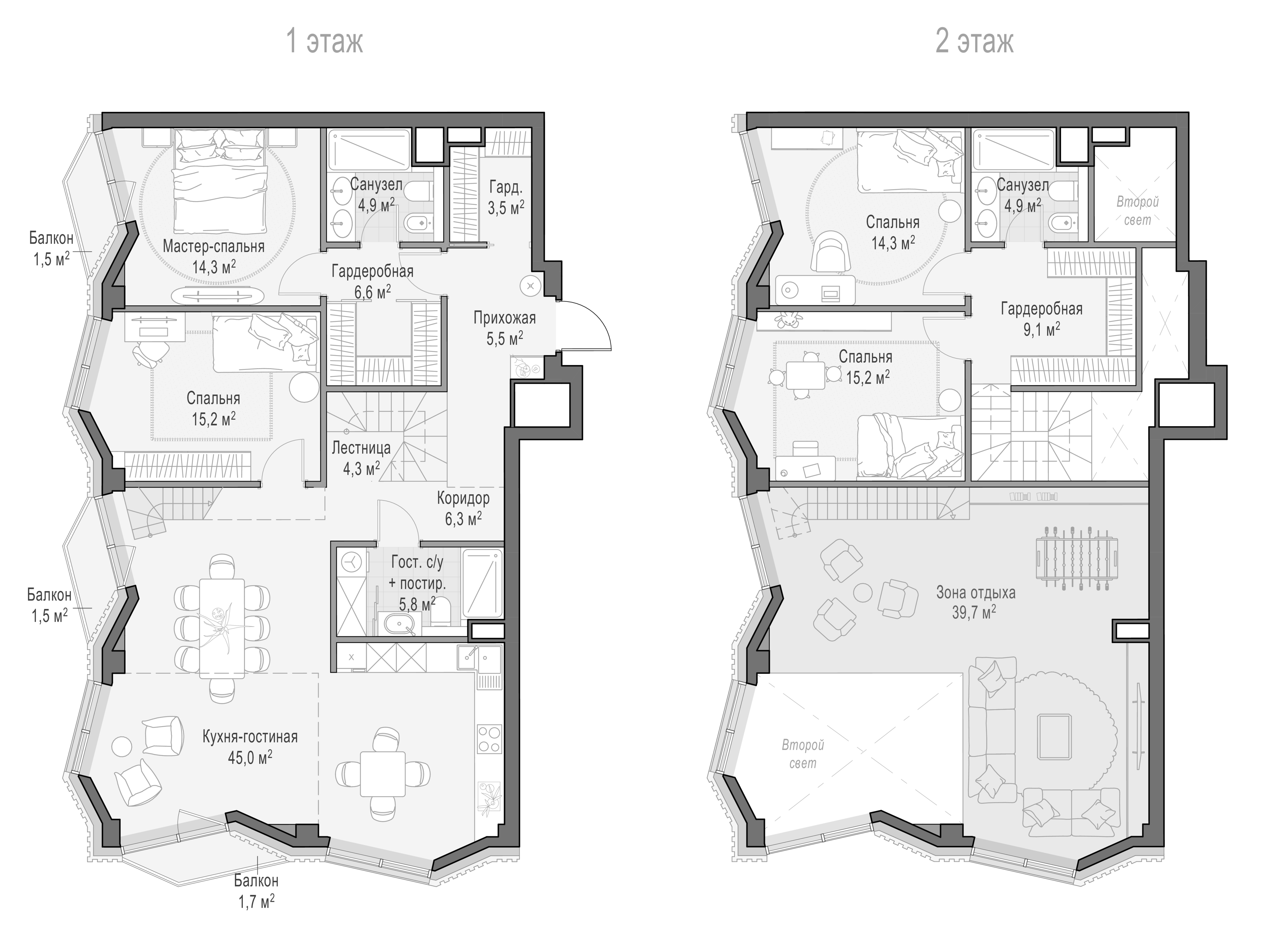 4+ комнаты, 152.59 м², 10/15 этаж, ЖК «Квартал Тишинский бульвар»