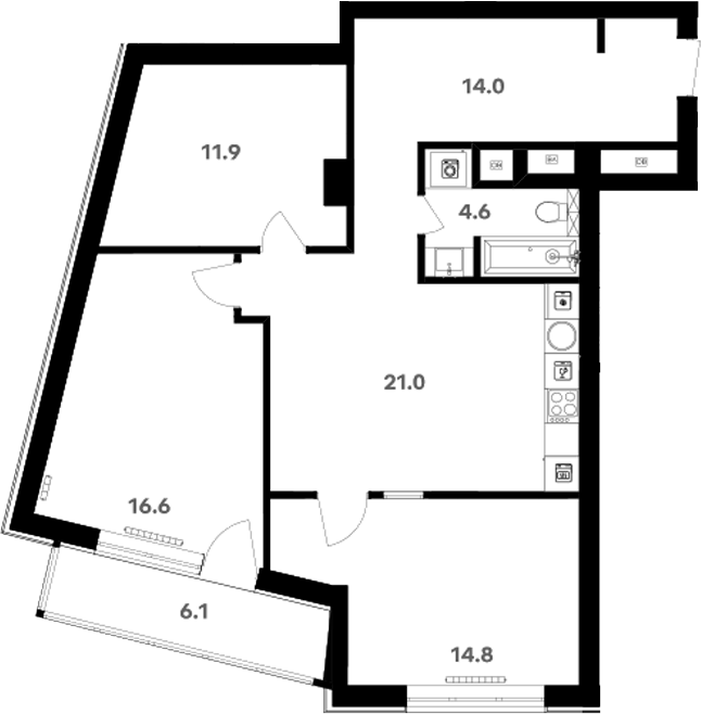 Свободная планировка RIVER HOUSE Щелково
