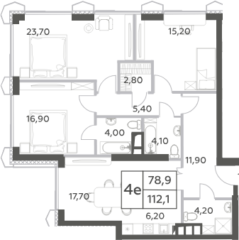 4-комн. Will Towers