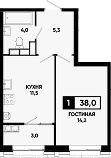 1-комн. Основа. ГК ЮгСтройИнвест. Ставропольский край