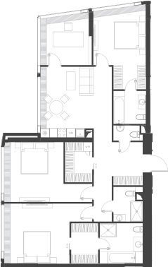 Студия, 129.72 м², 42/85 этаж, ЖК «Дом Дау»