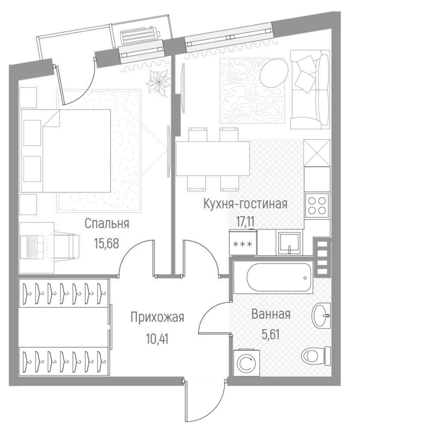 1-комн. Эльйон