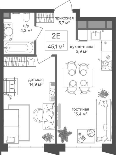 2-комн. Михалковский