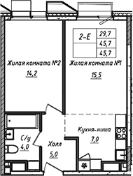 2-комн. УНО.Соколиная гора