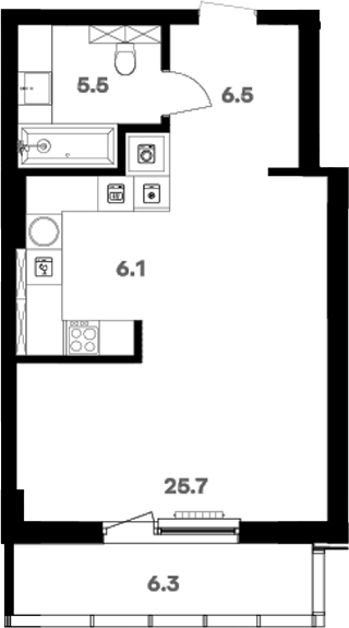 Свободная планировка RIVER HOUSE Щелково