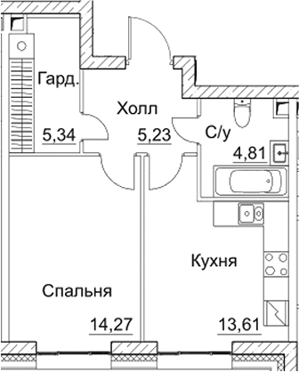1-комн. СЕЗАР СИТИ