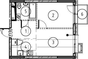 1-комн., 32.7 м², 13/17 этаж, ЖК «Форевиль»